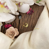 Vriksham Elegant Gold Naths/Nose pin-Red-G17525